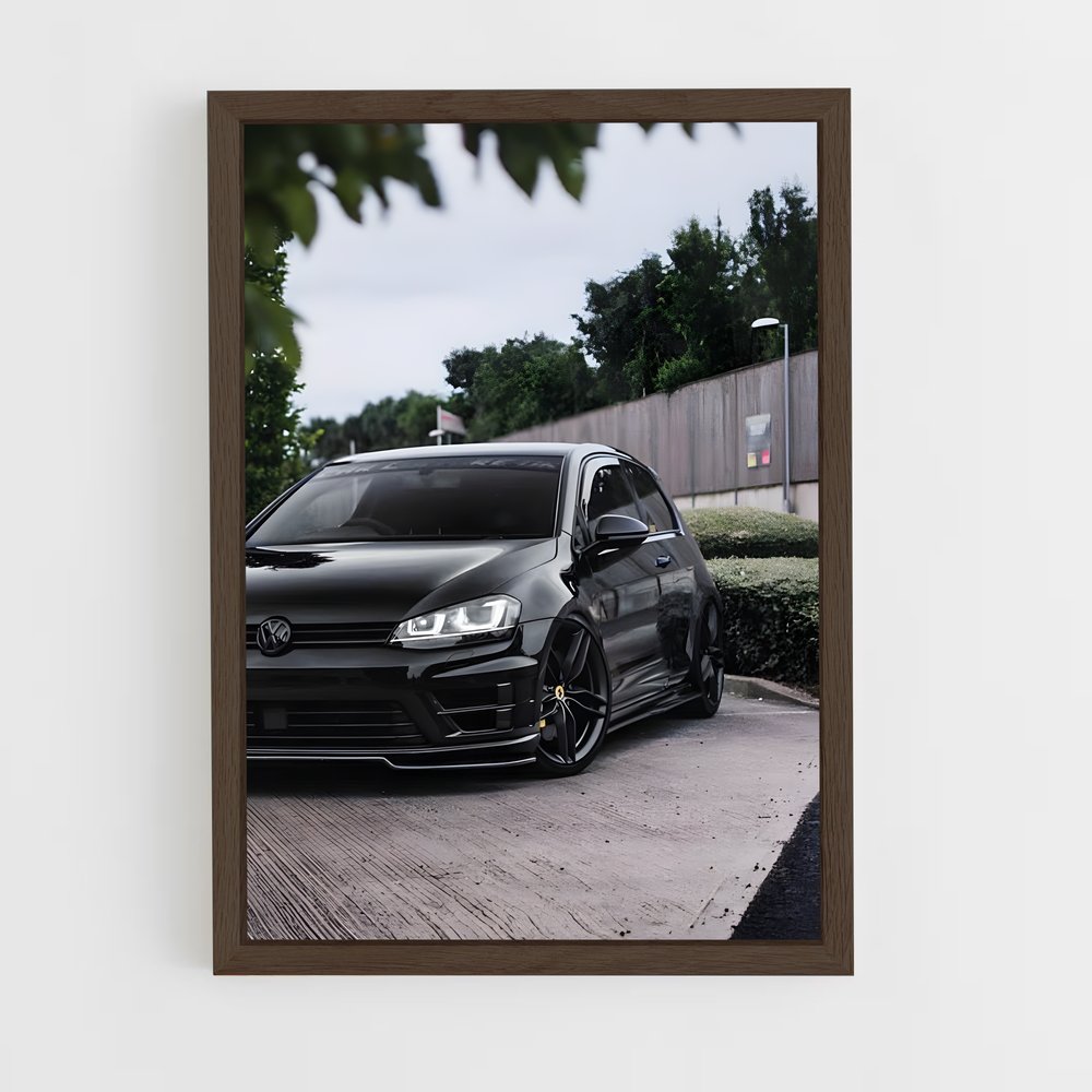 Poster Golf Noir Éblouissant – affiche Volkswagen (vue 5)